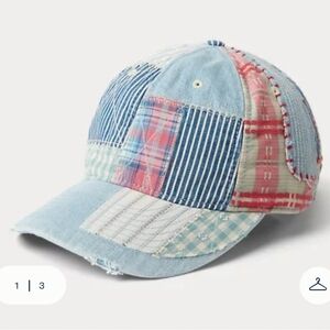 Polo Ralph Lauren Country Patchwork baseball hat denim